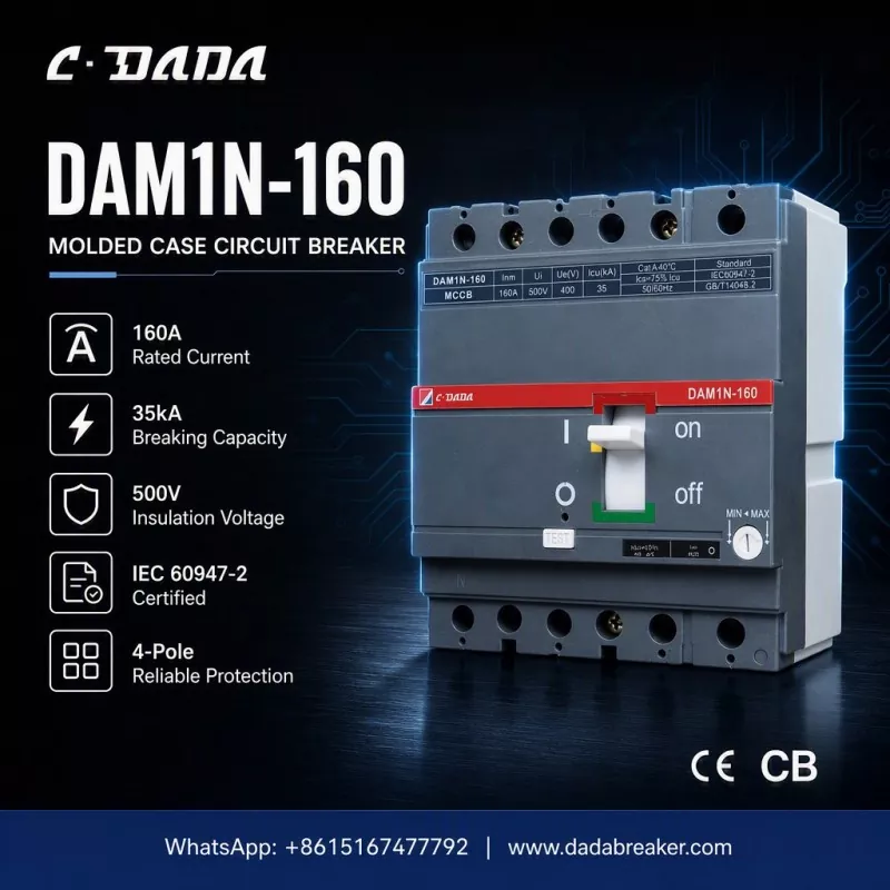 صنعتي نيٽ ورڪن لاءِ درست تحفظ: C·DADA DAM1N-160 MCCB